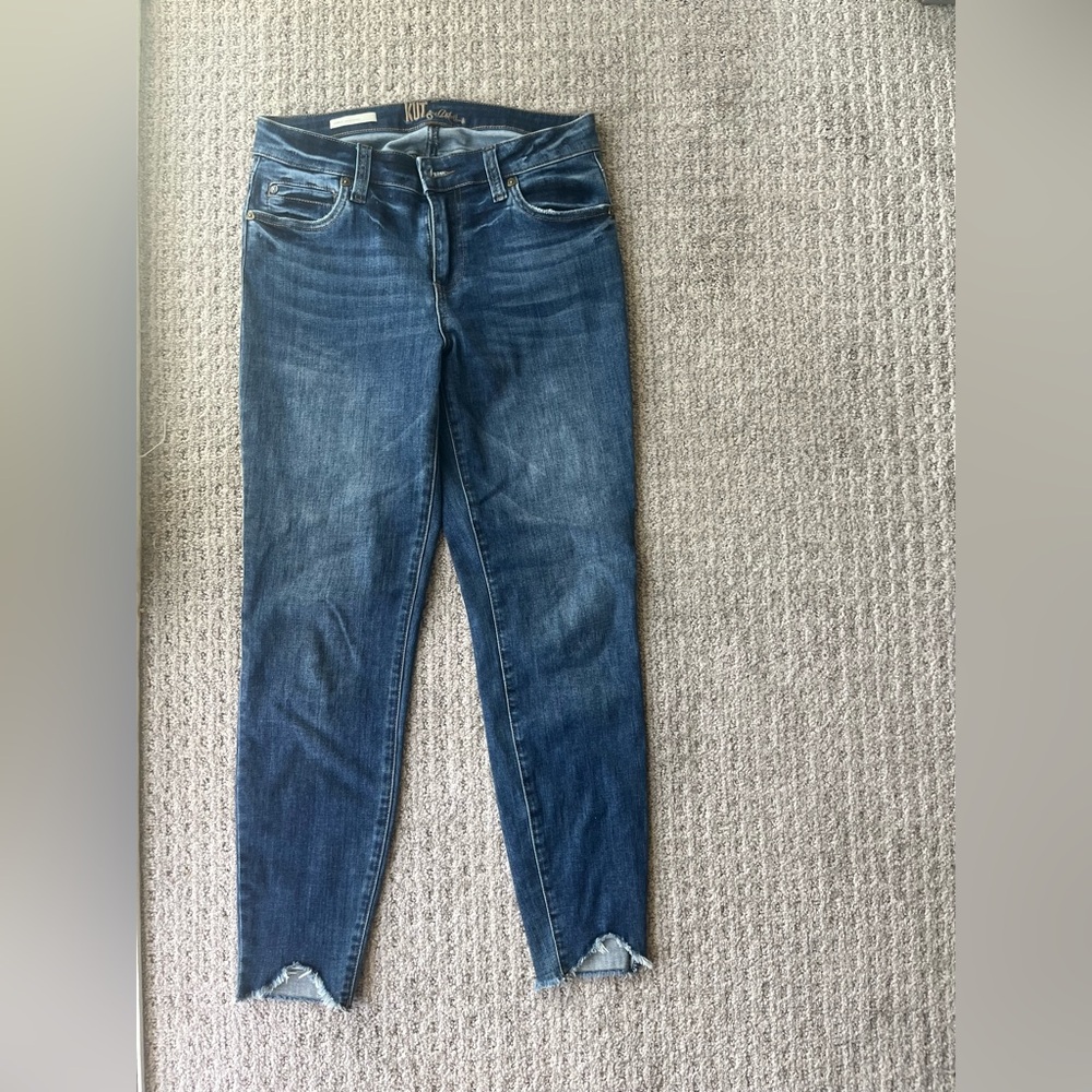 Kut from the Kloth Dark Blue Skinny Jeans size 6